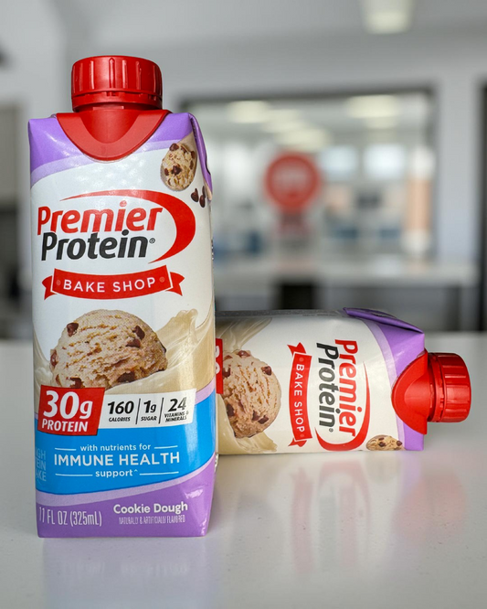 P8: Premier Protein Batido, Masa de Galleta,  11.5 Oz líq. (325 ml), 30 grs de proteína. (caja de 15 uds.)